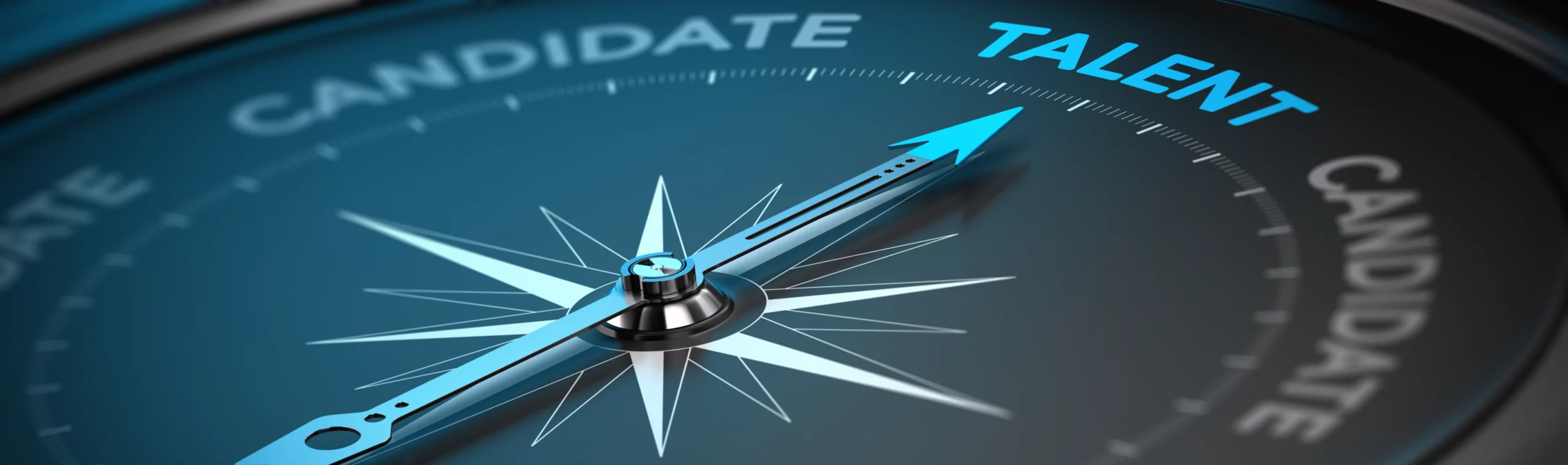 Compass pointing towards the word "Talent".